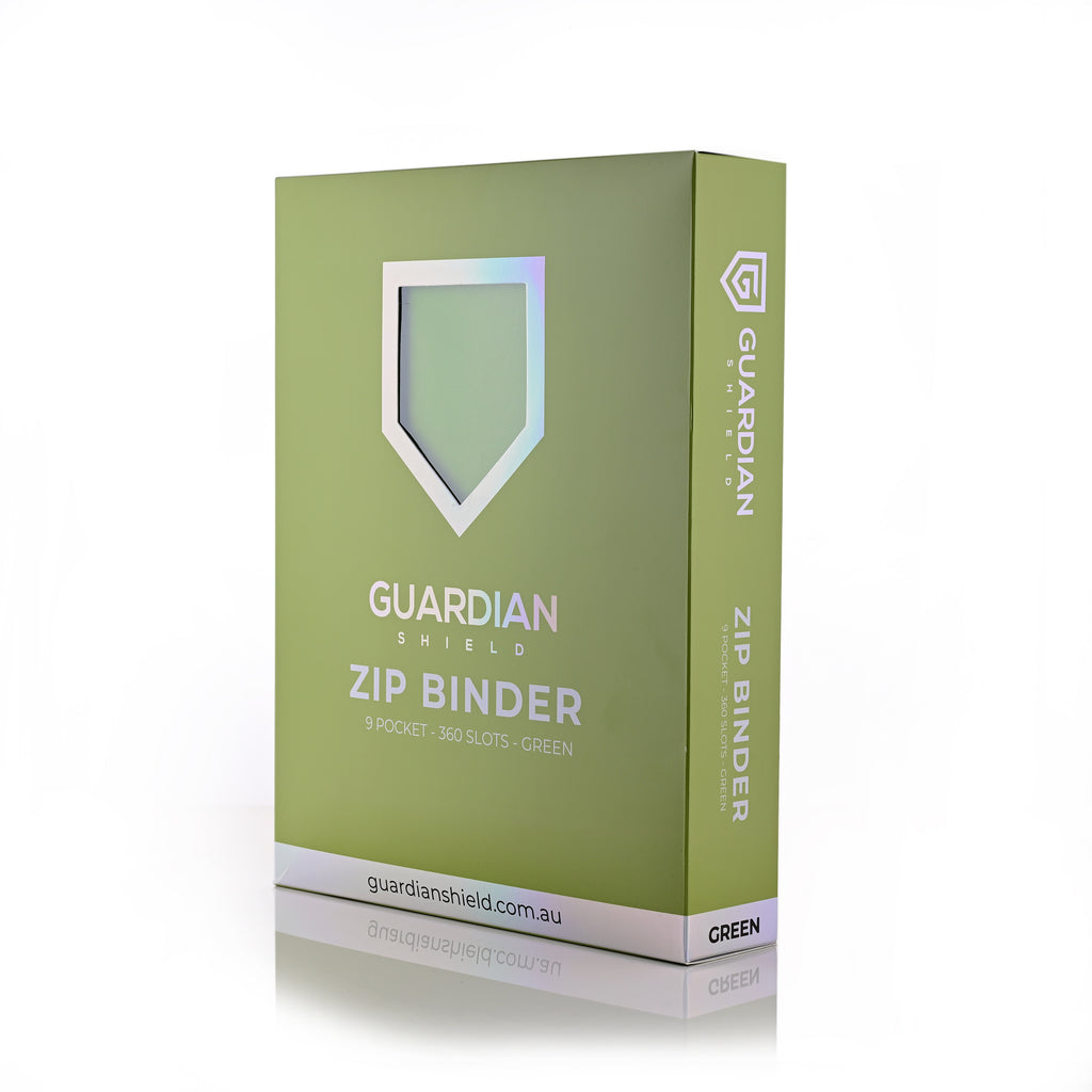 Guardian Shield Zip Binder 9 Pocket Green