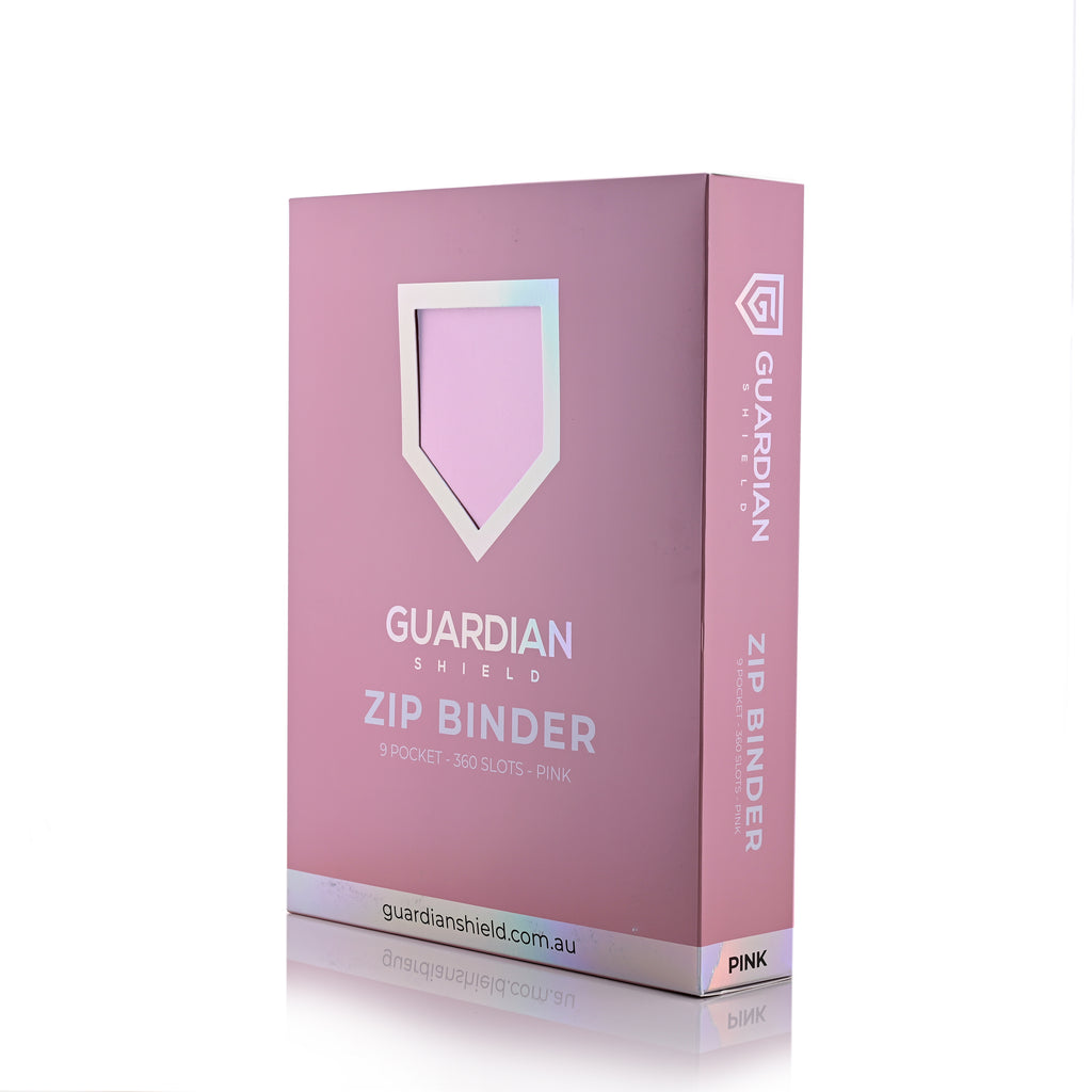 Guardian Shield Zip Binder 9 Pocket Pink