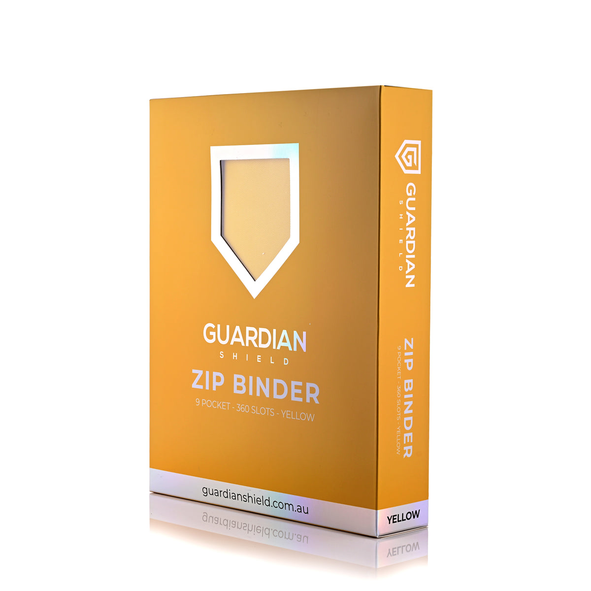 Guardian Shield Zip Binder 9 Pocket Yellow