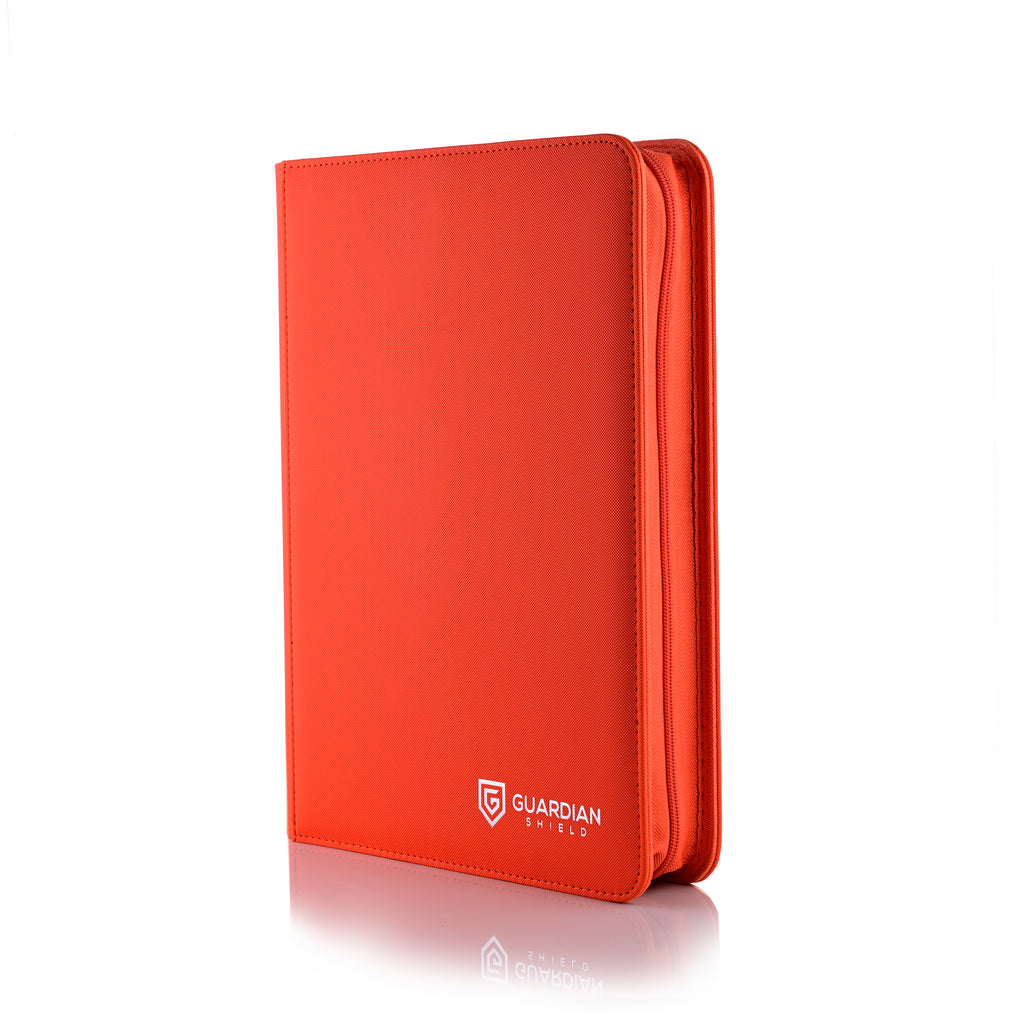 Guardian Shield Zip Binder 9 Pocket Orange