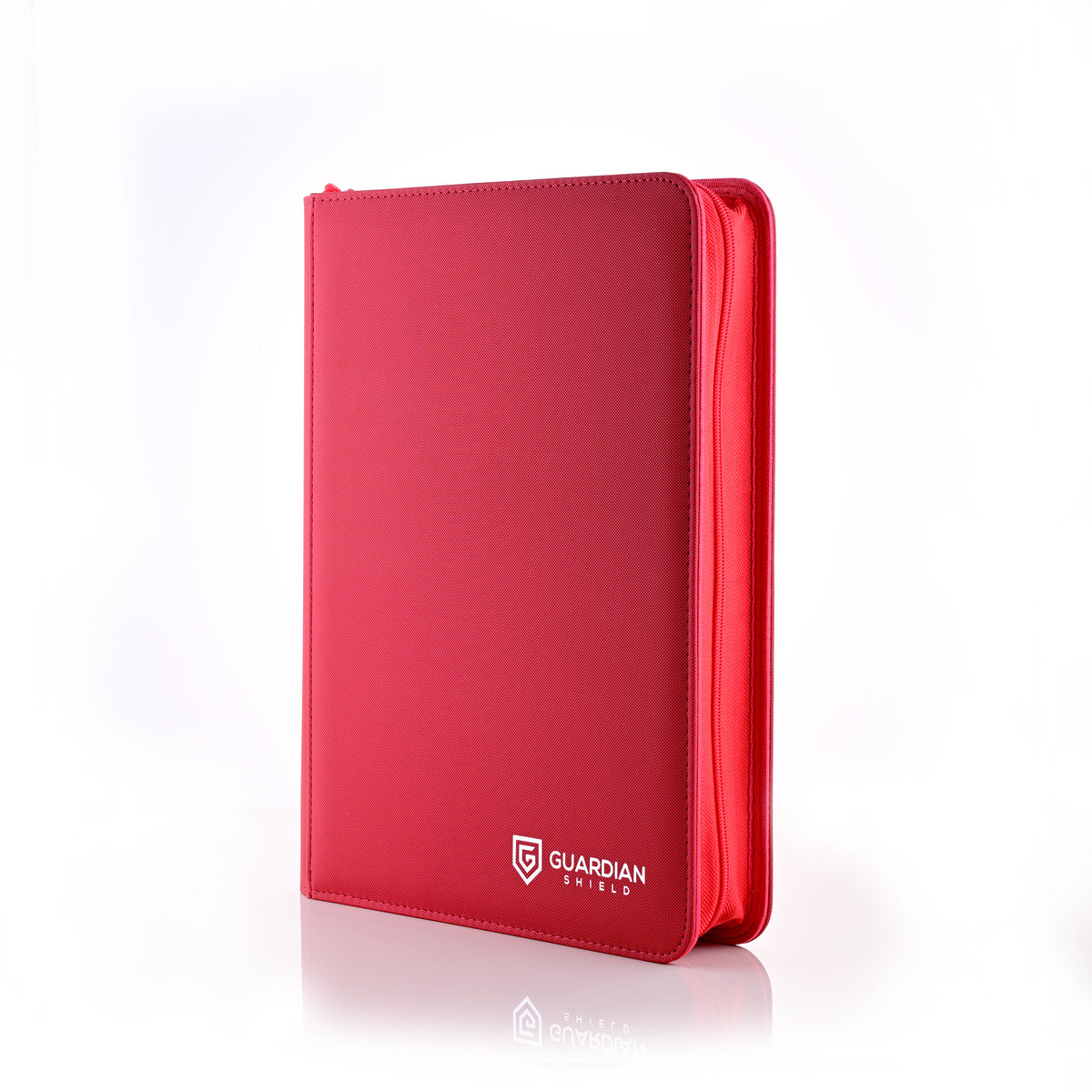 Guardian Shield Zip Binder 9 Pocket Red
