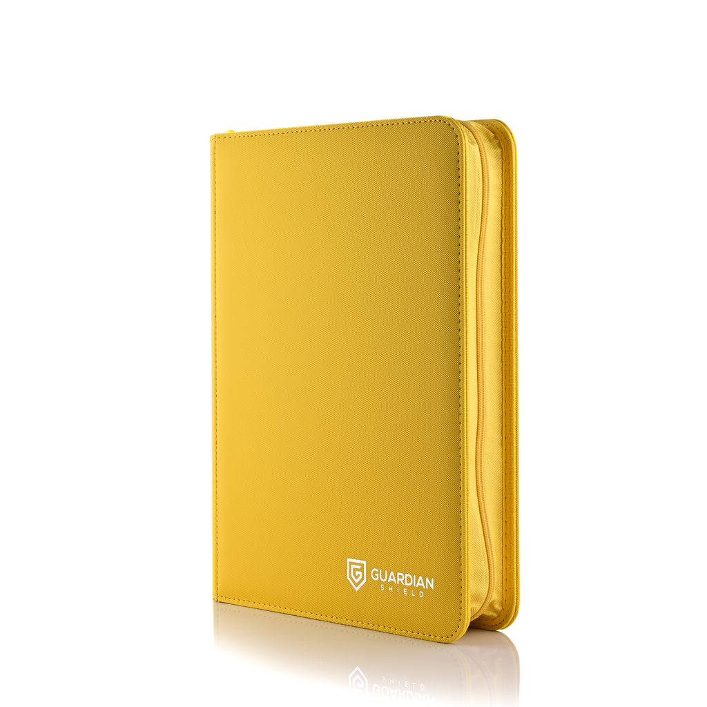 Guardian Shield Zip Binder 9 Pocket Yellow