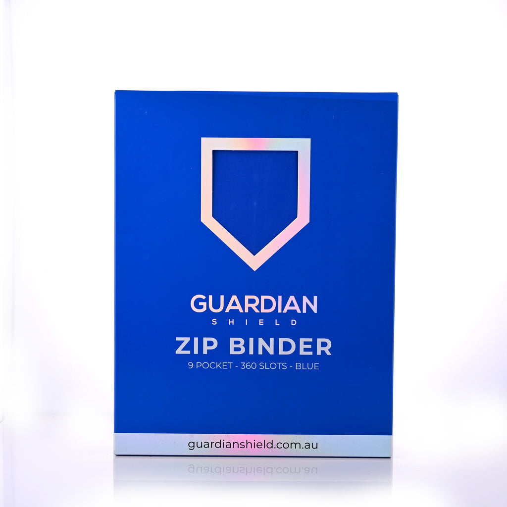 Guardian Shield Zip Binder 9 Pocket Blue