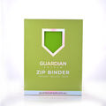 Guardian Shield Zip Binder 9 Pocket Green