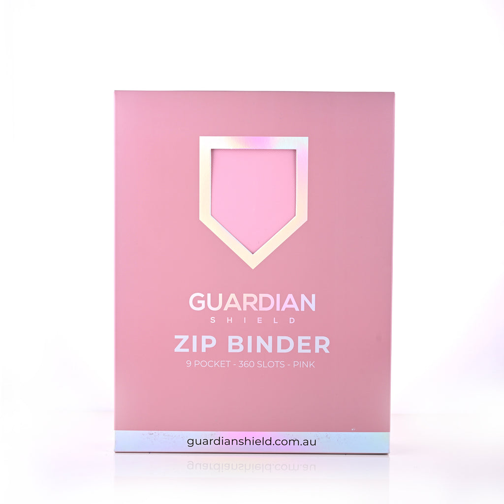 Guardian Shield Zip Binder 9 Pocket Pink
