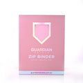 Guardian Shield Zip Binder 9 Pocket Pink
