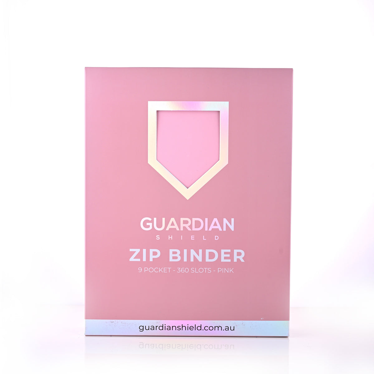 Guardian Shield Zip Binder 9 Pocket Pink