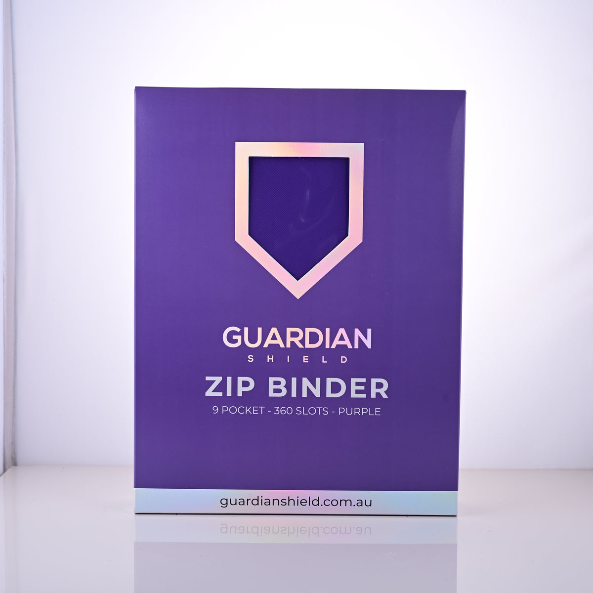 Guardian Shield Zip Binder 9 Pocket Purple