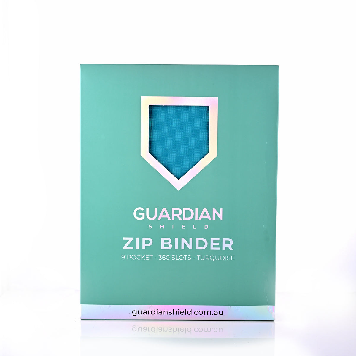 Guardian Shield Zip Binder 9 Pocket Turquoise