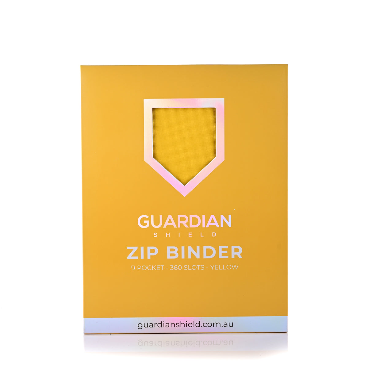 Guardian Shield Zip Binder 9 Pocket Yellow