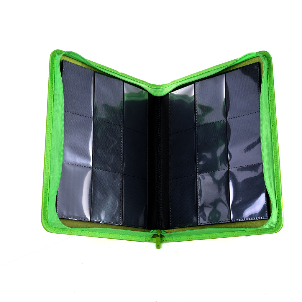 Guardian Shield Zip Binder 9 Pocket Green