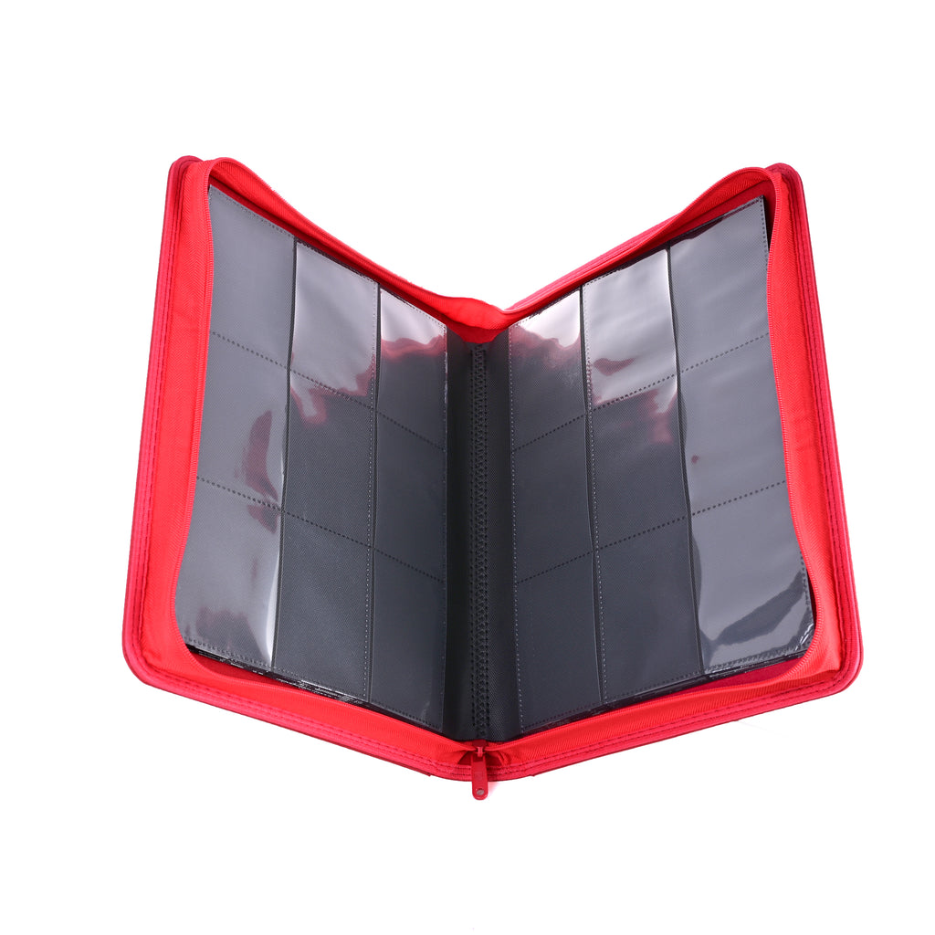 Guardian Shield Zip Binder 9 Pocket Red