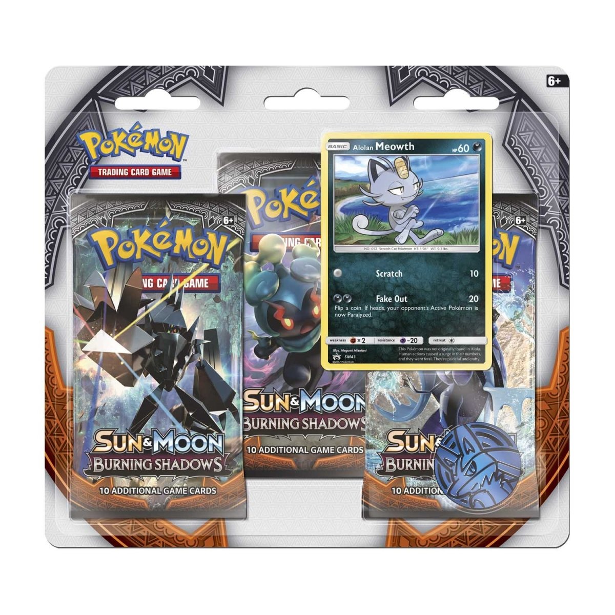 Burning Shadows 3-Pack Blister: Alolan Meowth