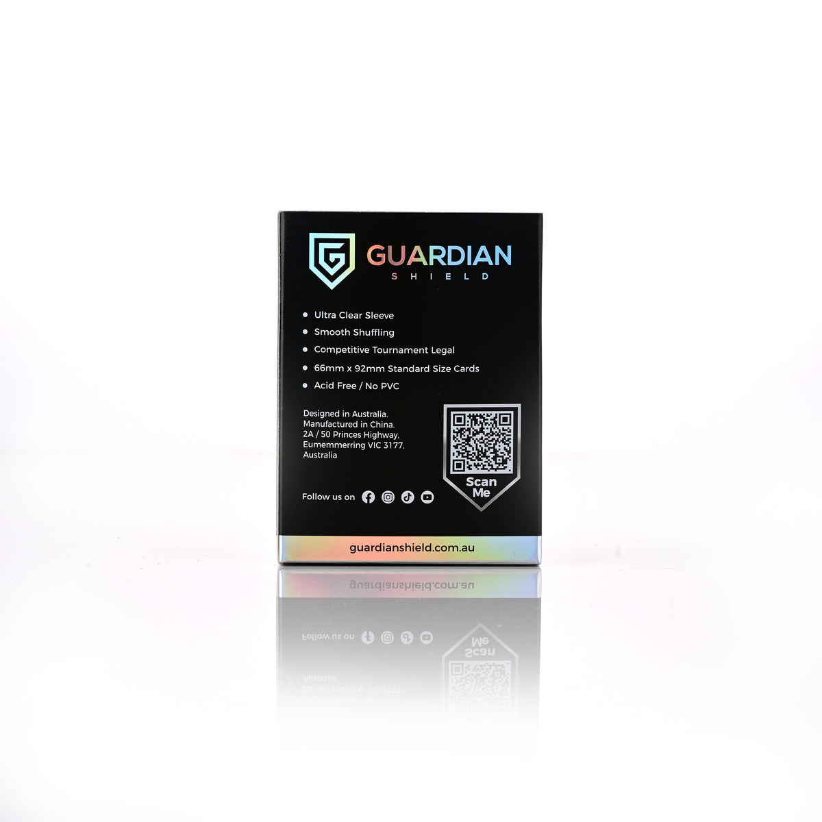 Guardian Shield Deck Sleeves Black