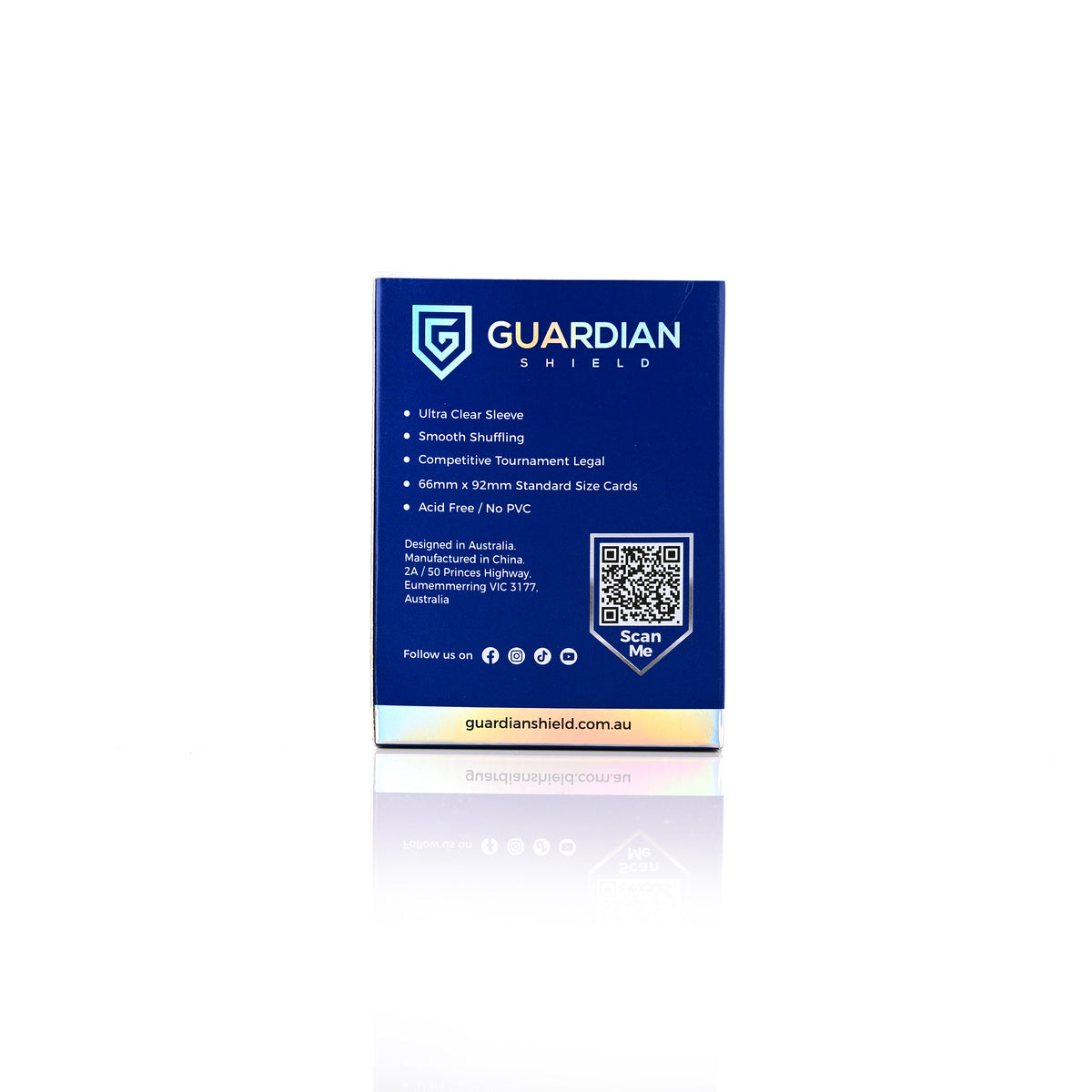 Guardian Shield Deck Sleeves Navy Blue