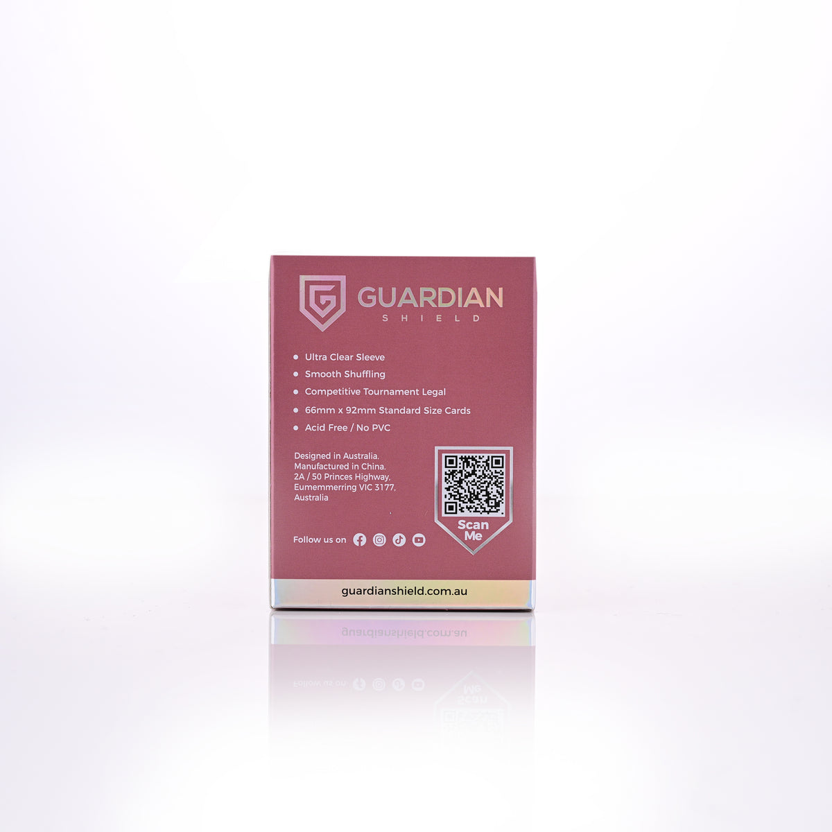 Guardian Shield Deck Sleeves Rose Gold
