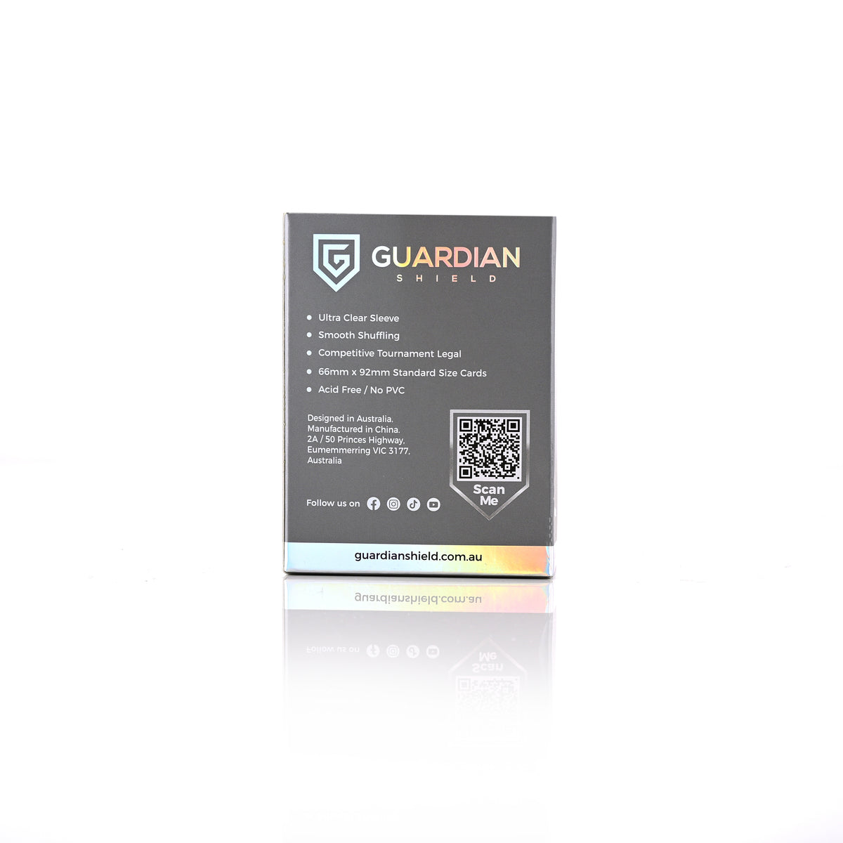 Guardian Shield Deck Sleeves Silver