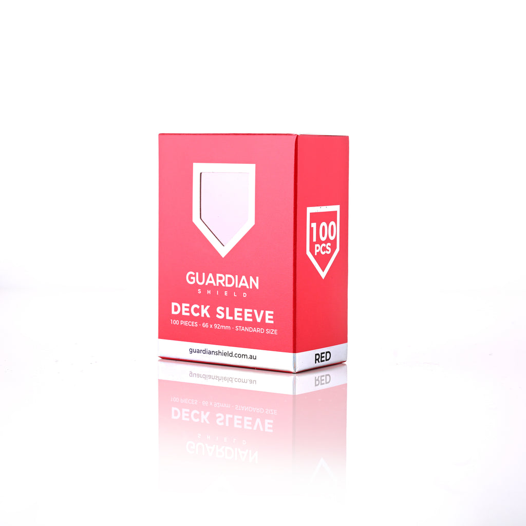 Guardian Shield Deck Sleeves Red