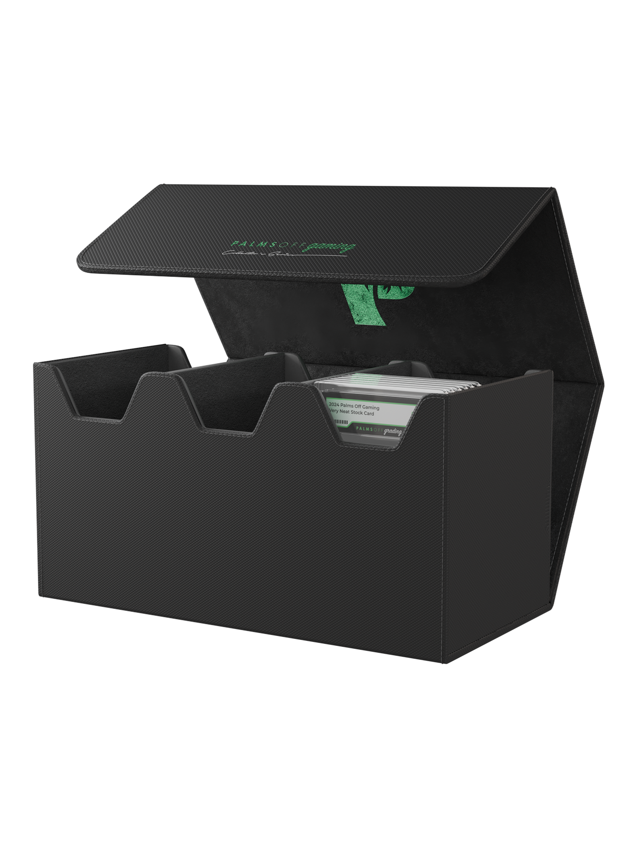 Palms Off Gaming Collector's Series Graded Card Storage Case - Large - Black
