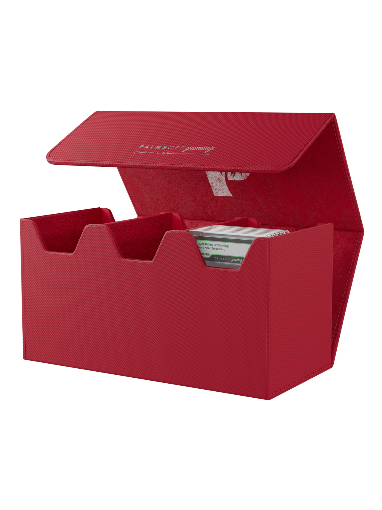 Palms Off Gaming Collector's Series Graded Card Storage Case - Large - Red