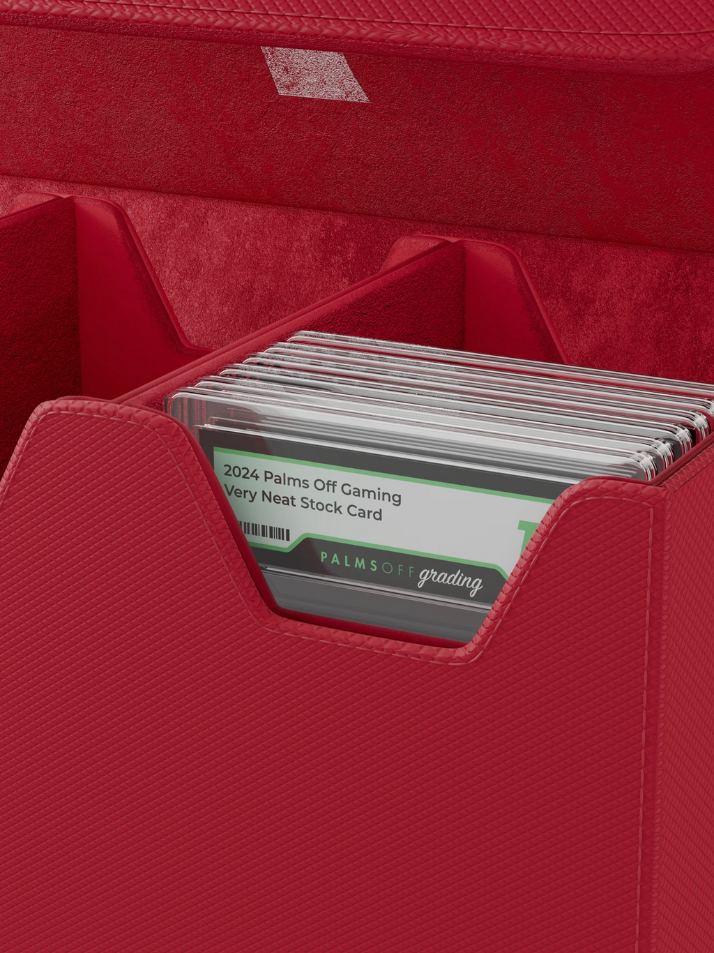 Palms Off Gaming Collector's Series Graded Card Storage Case - Large - Red