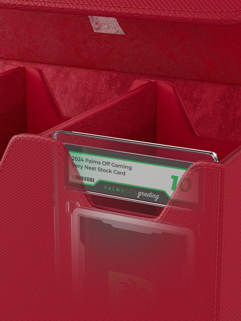 Palms Off Gaming Collector's Series Graded Card Storage Case - Large - Red