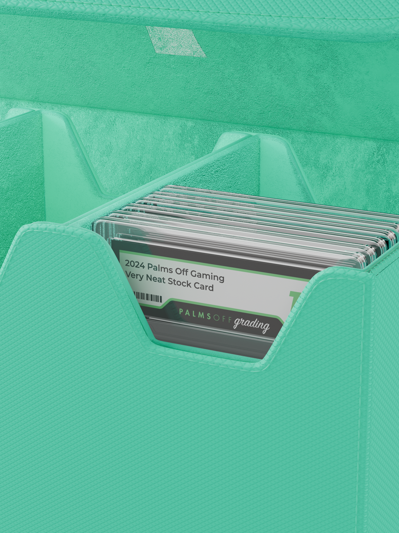 Palms Off Gaming Collector's Series Graded Card Storage Case - Large - Turquoise