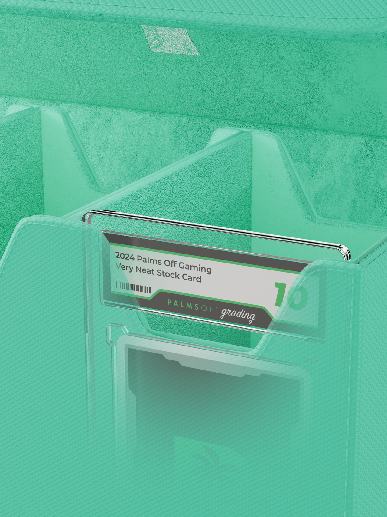 Palms Off Gaming Collector's Series Graded Card Storage Case - Large - Turquoise