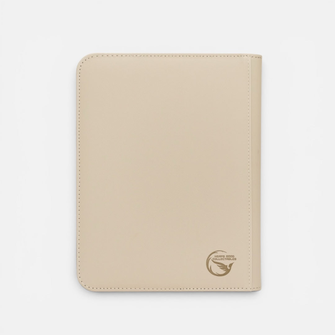 Heaps Good Collectables 4 Pocket Toploader Binder Grey