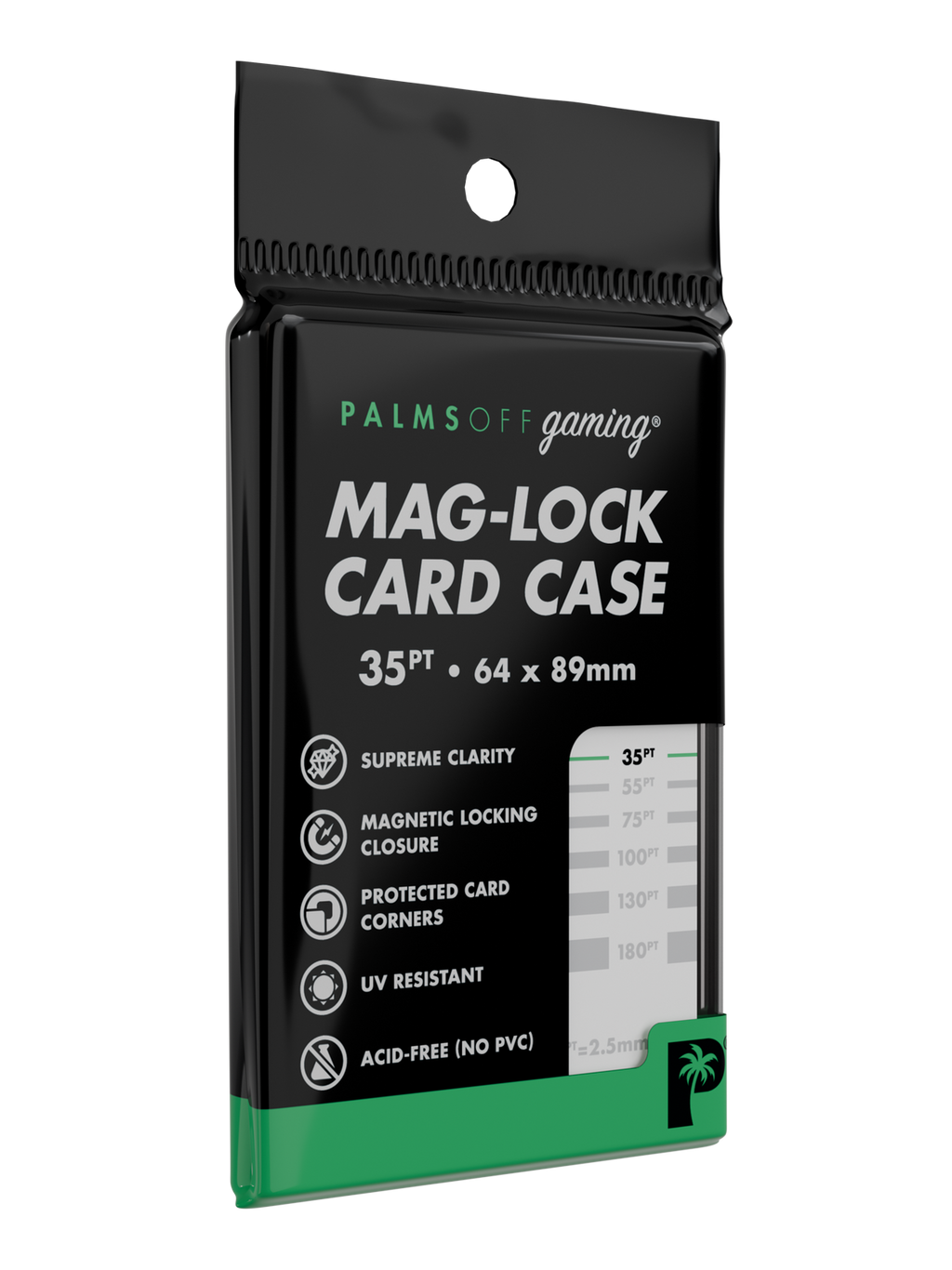 Palms Off Gaming Mag-Lock Card Case 35pt