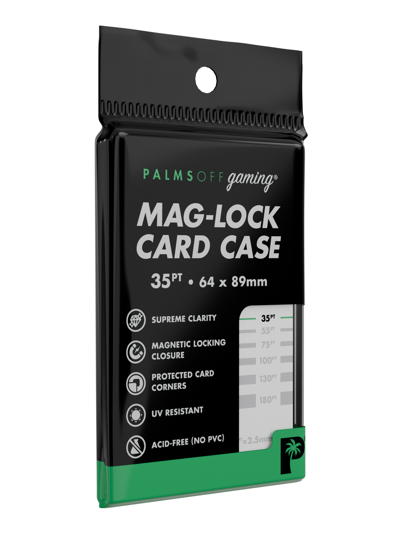 Palms Off Gaming Mag-Lock Card Case 35pt