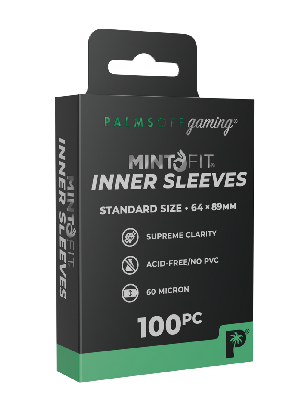 Palms Off Gaming MintFit Inner Sleeves - Standard Size - 100pc