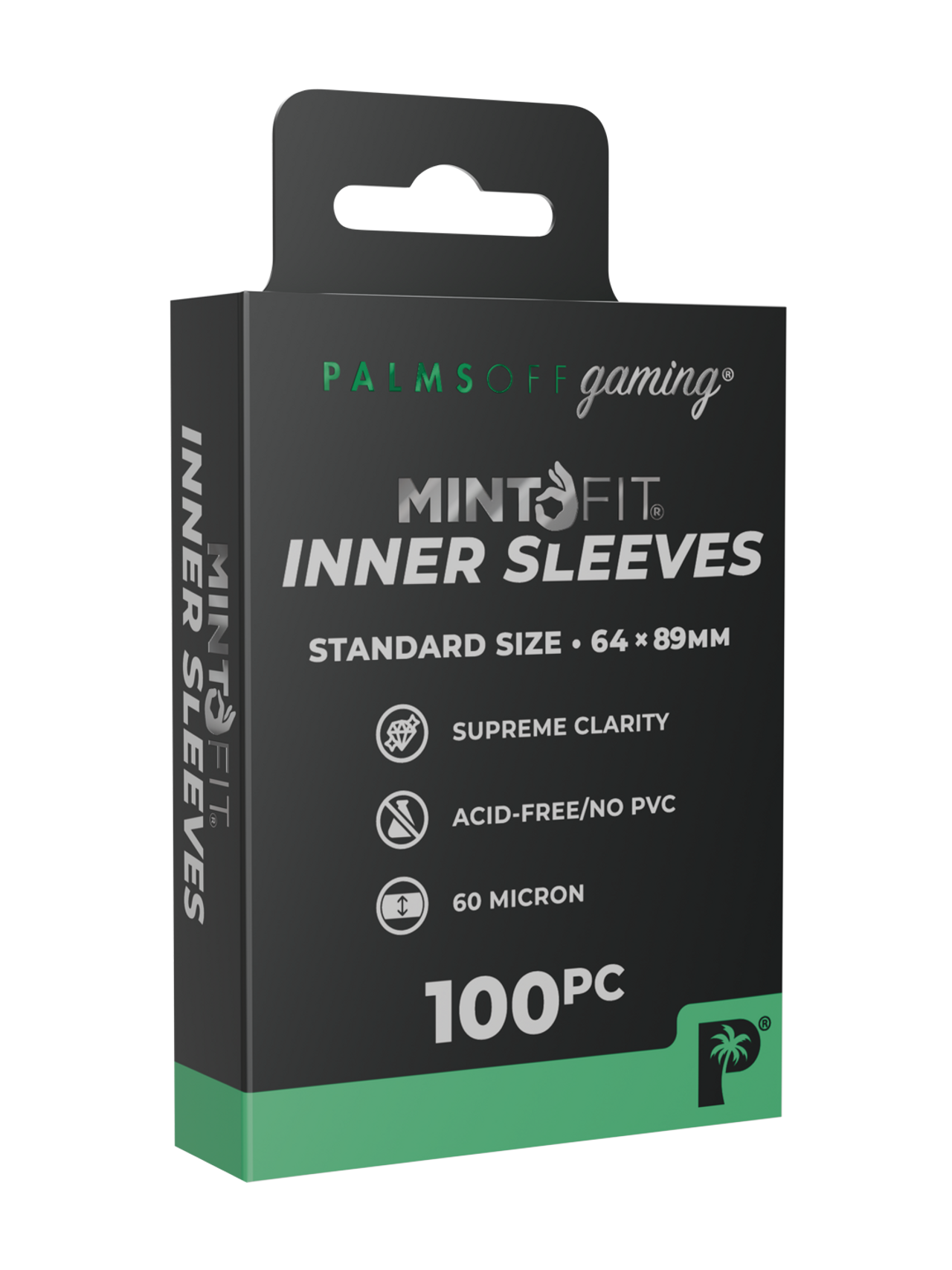 Palms Off Gaming MintFit Inner Sleeves - Standard Size - 100pc