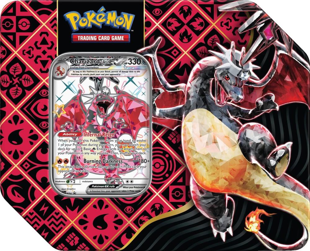 Paldean Fates Tin: Charizard ex