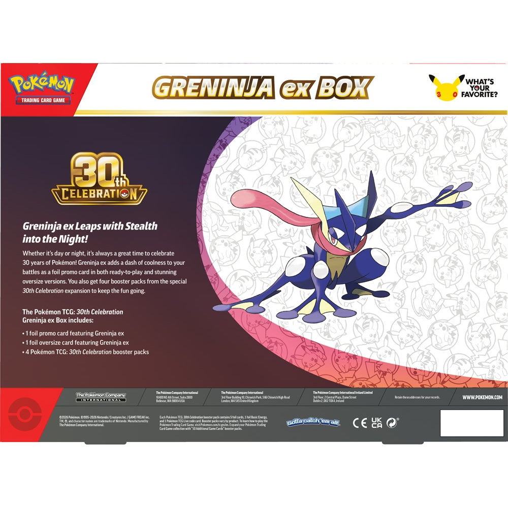 30th Celebration Greninja ex Box