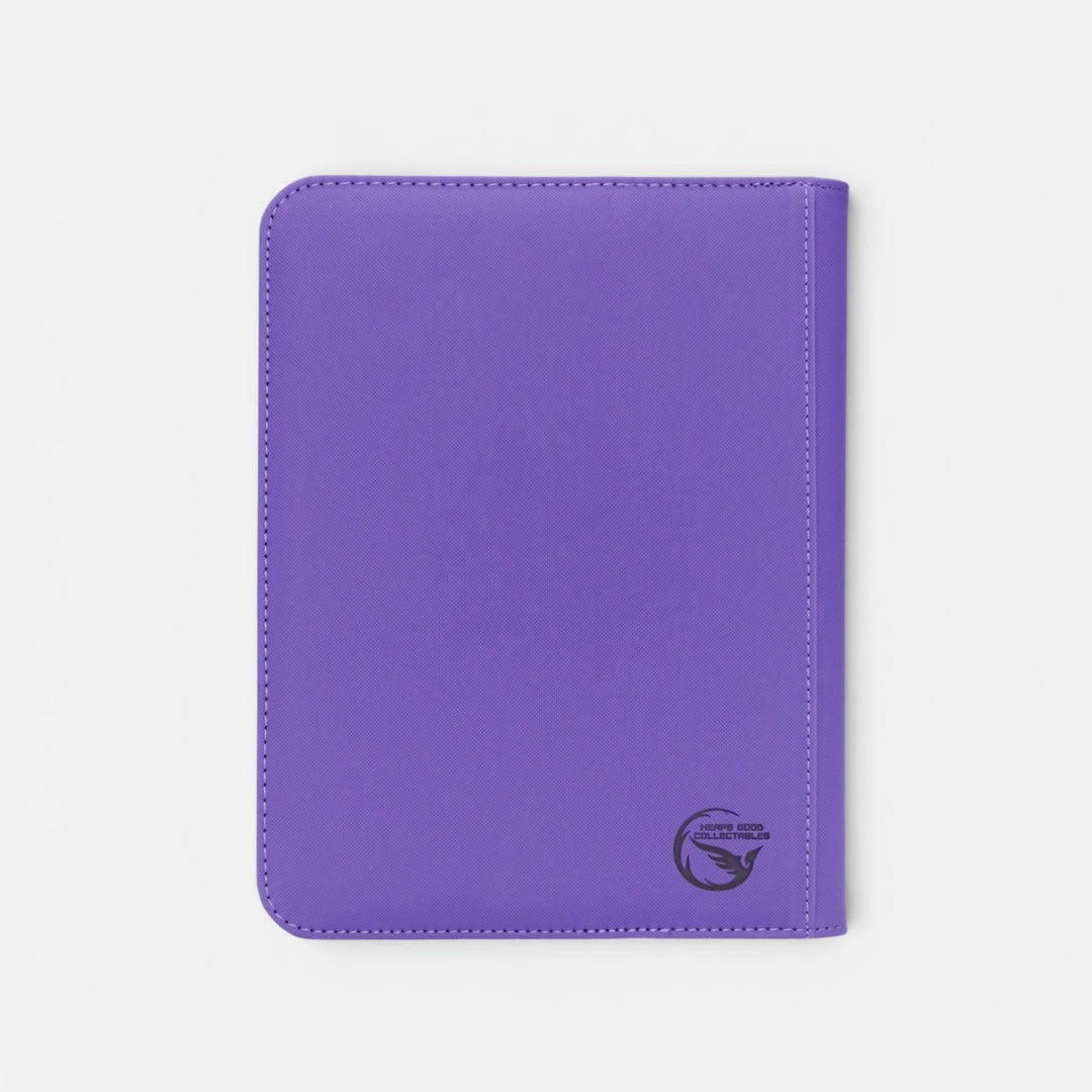 Heaps Good Collectables 4 Pocket Toploader Binder Purple