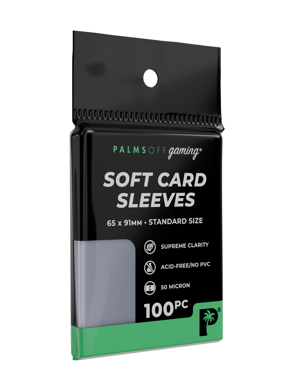 Palms Off Gaming Soft Card Sleeves - Standard Size - 100pc