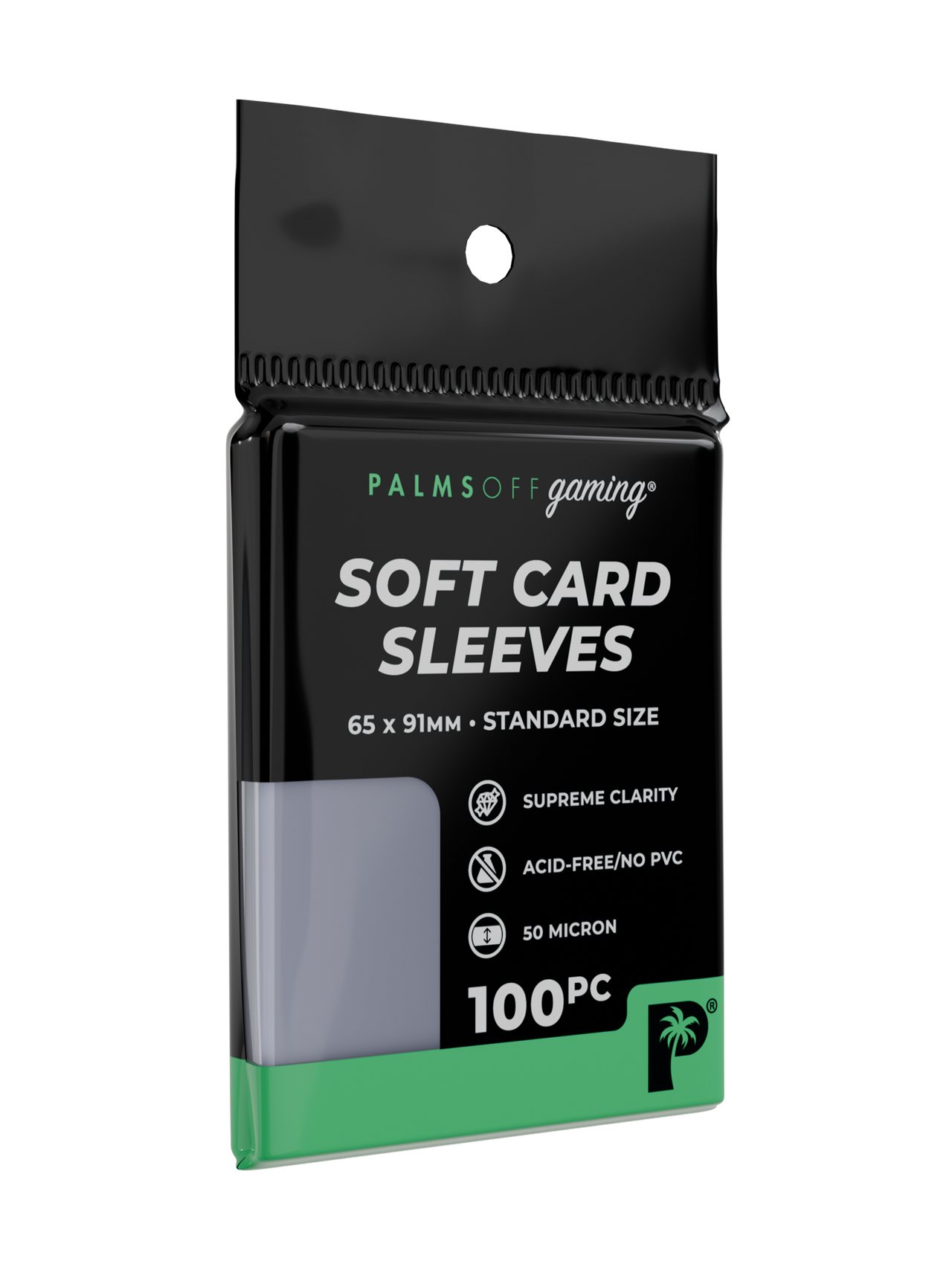 Palms Off Gaming Soft Card Sleeves - Standard Size - 100pc