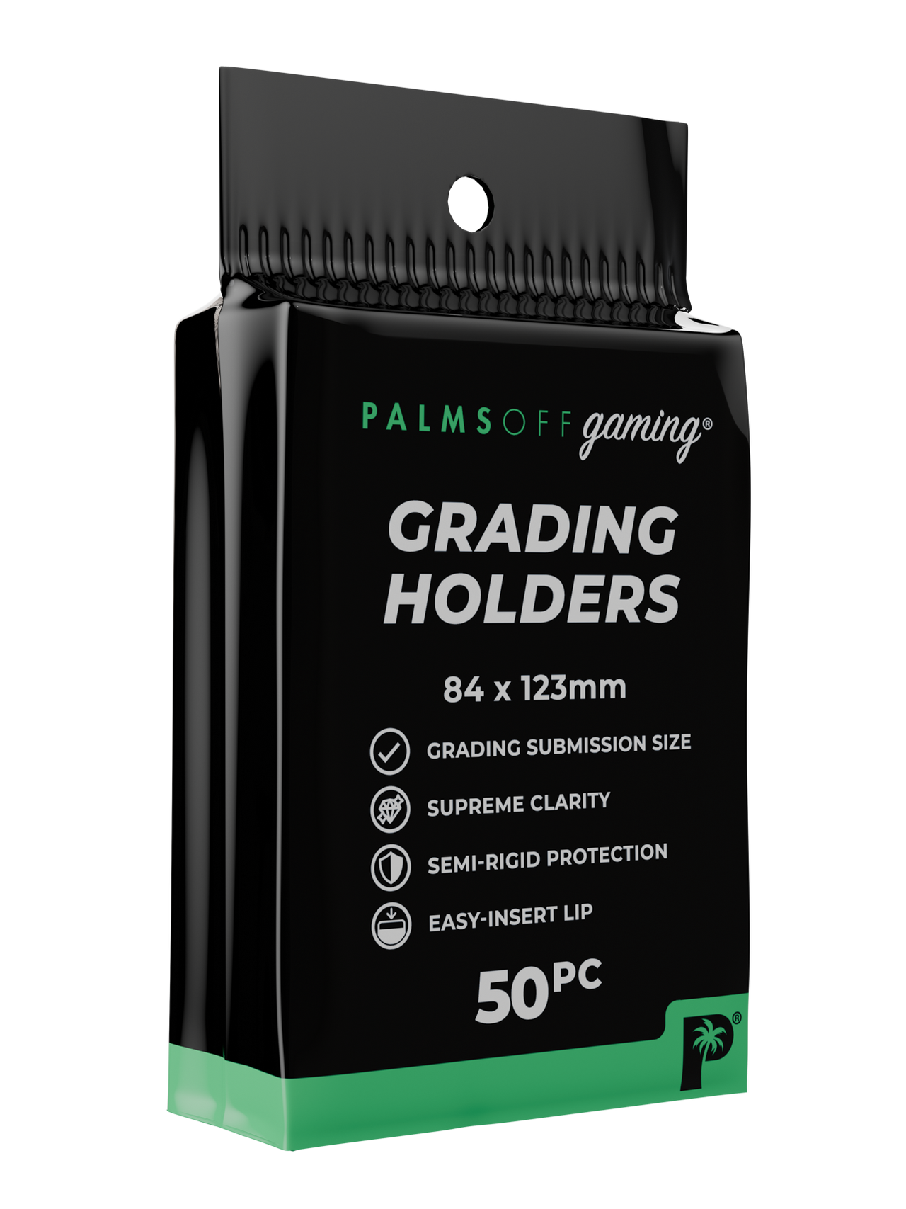 Palms Off Gaming Grading Holders - Semi Rigid - 50pc