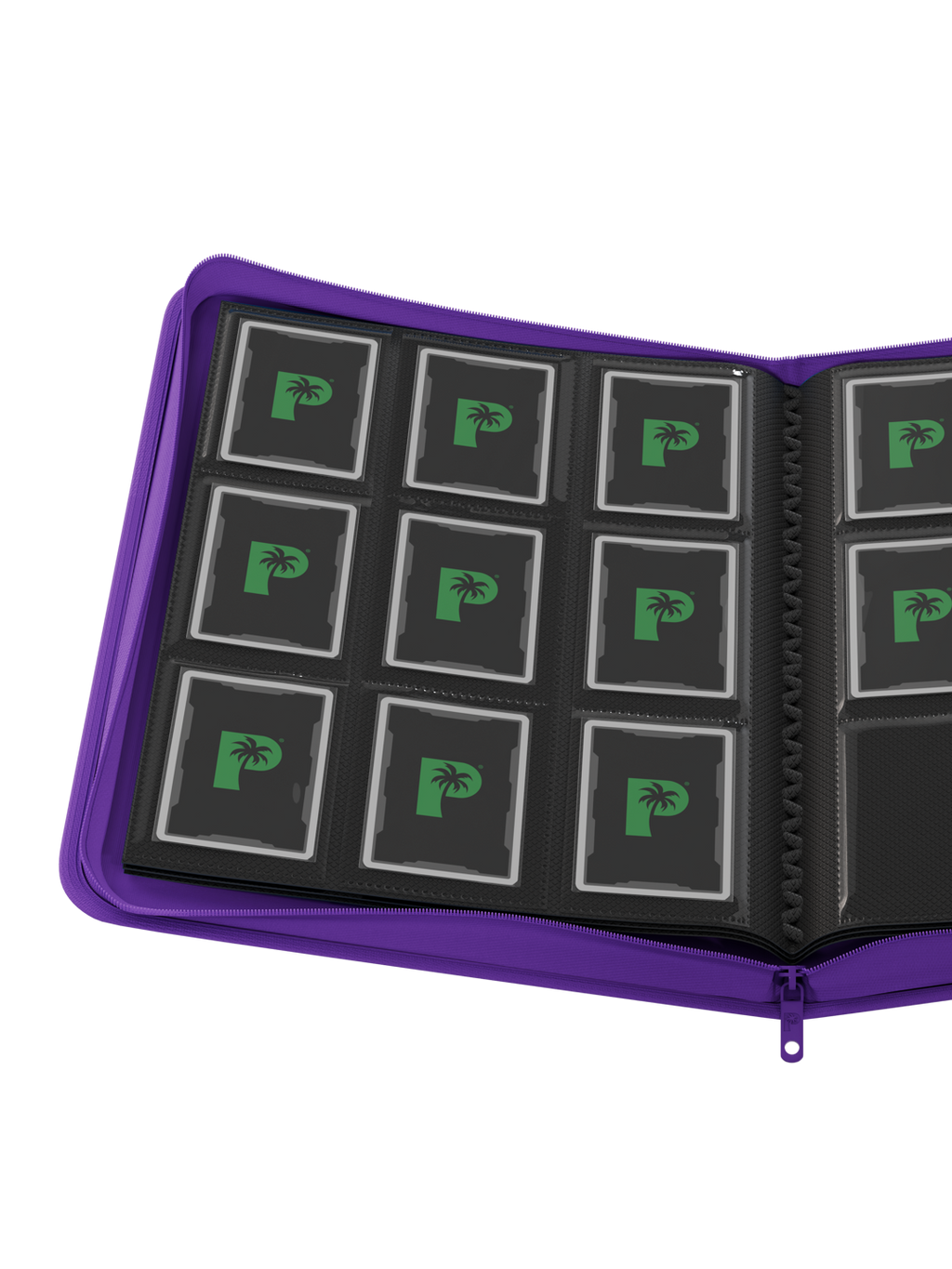 Palms Off Gaming Stealth 9 Pocket Zip Binder - Purple
