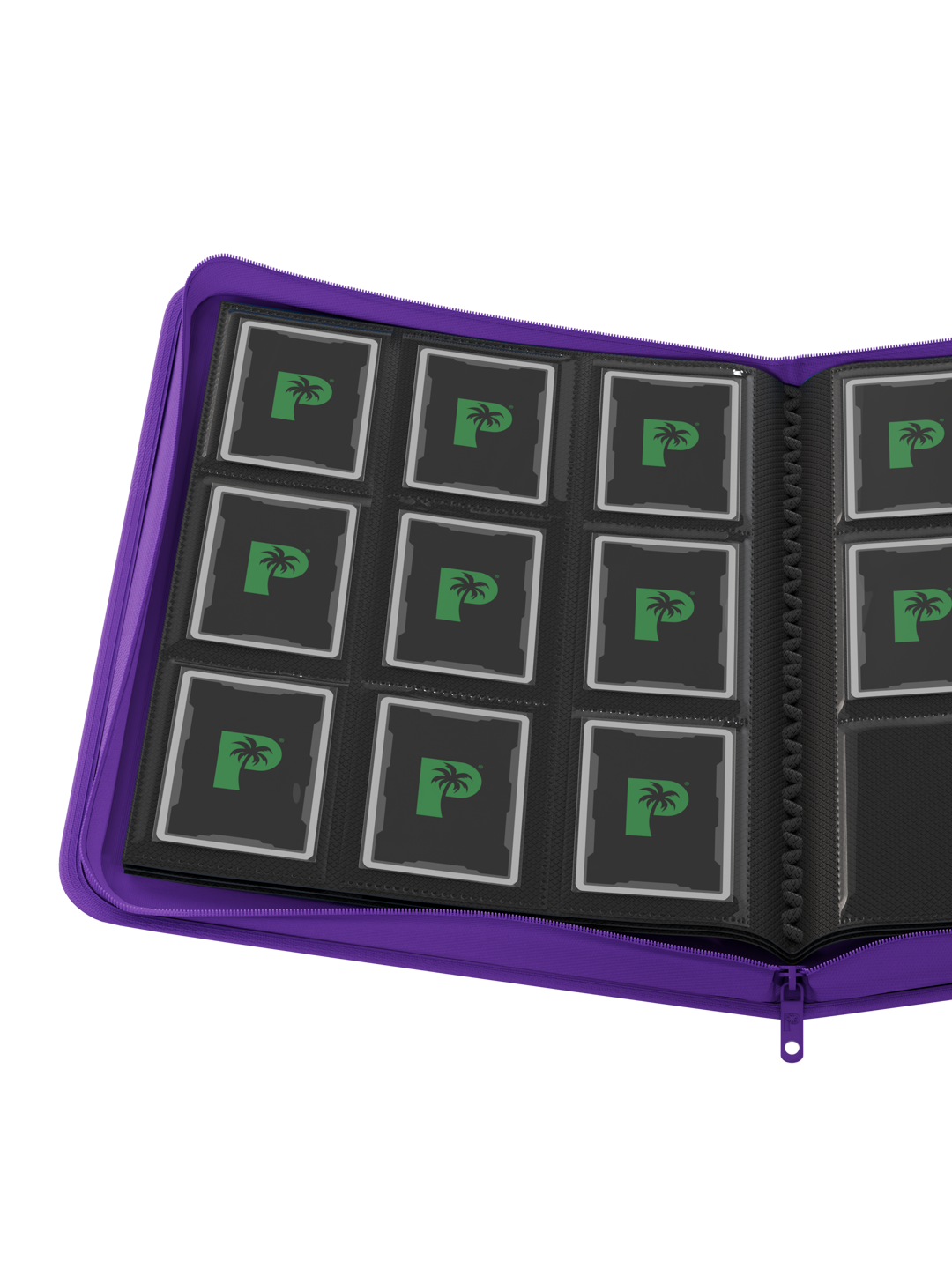 Palms Off Gaming Stealth 9 Pocket Zip Binder - Purple