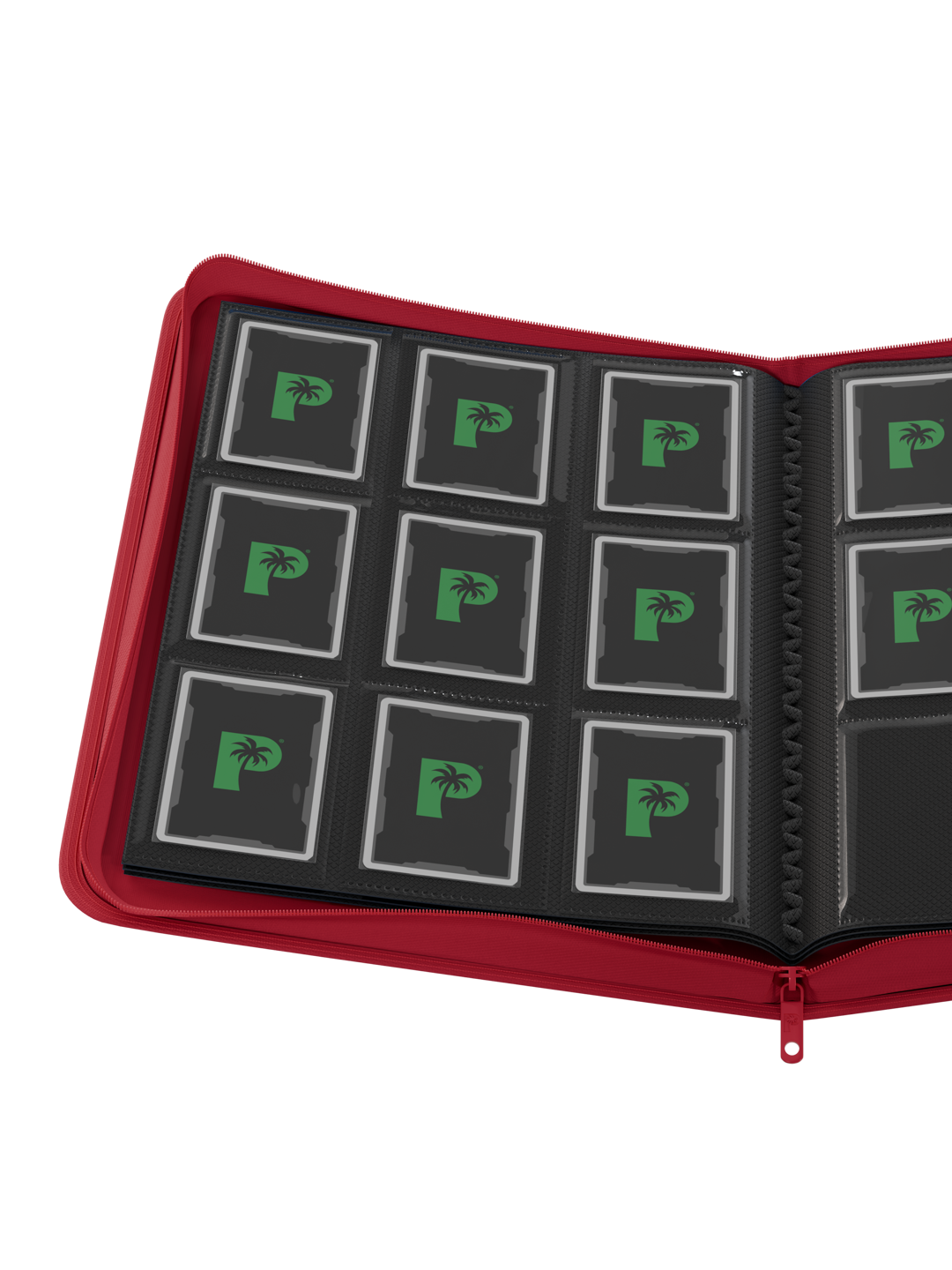 Palms Off Gaming Stealth 9 Pocket Zip Binder - Red