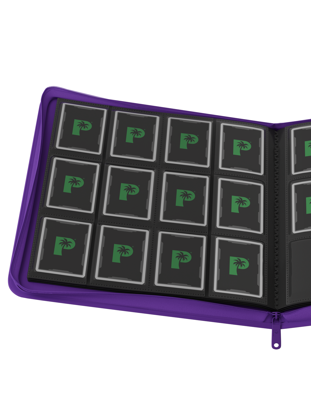 Palms Off Gaming Stealth 12 Pocket Zip Binder - Purple