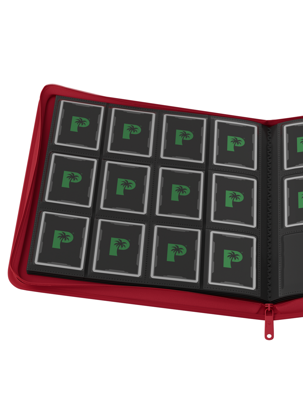 Palms Off Gaming Stealth 12 Pocket Zip Binder - Red