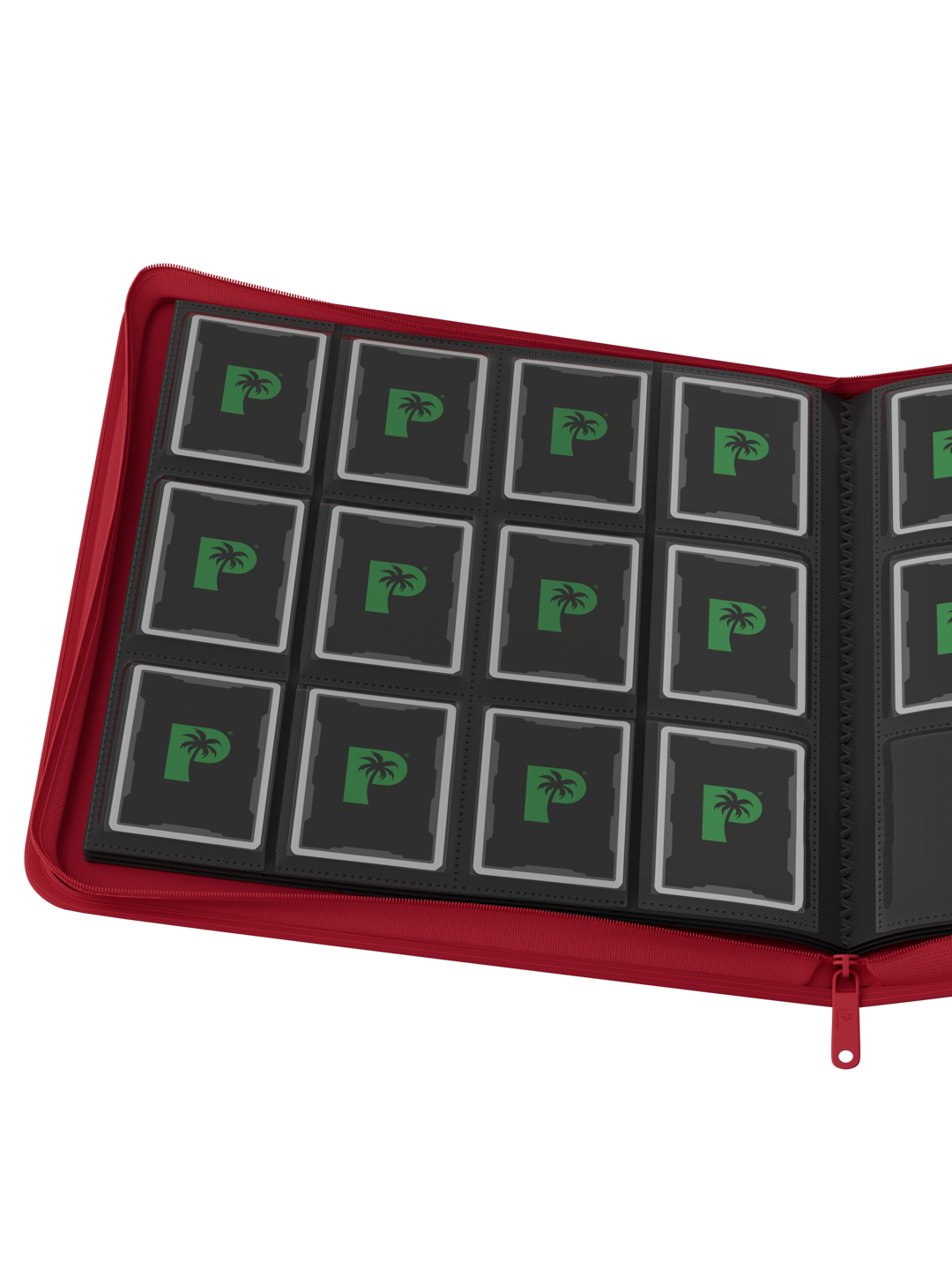 Palms Off Gaming Stealth 12 Pocket Zip Binder - Red