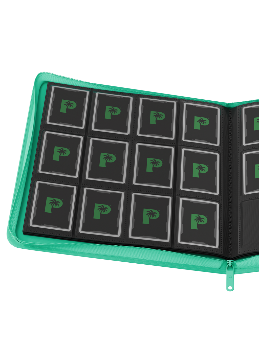 Palms Off Gaming Stealth 12 Pocket Zip Binder - Turquoise