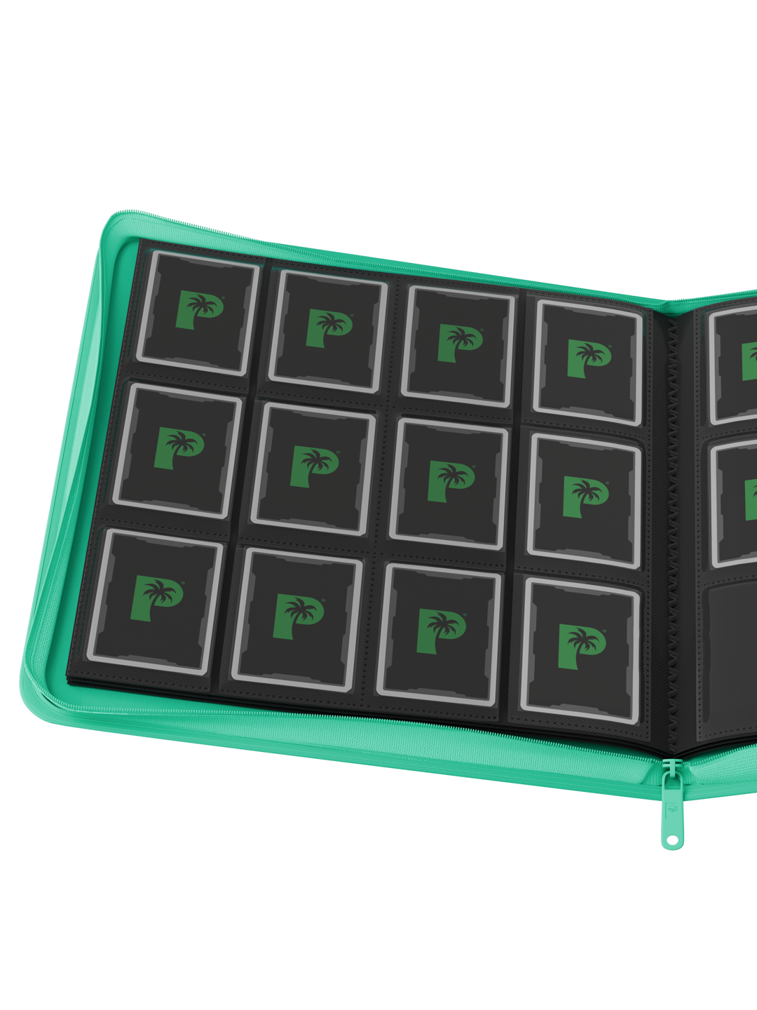 Palms Off Gaming Stealth 12 Pocket Zip Binder - Turquoise