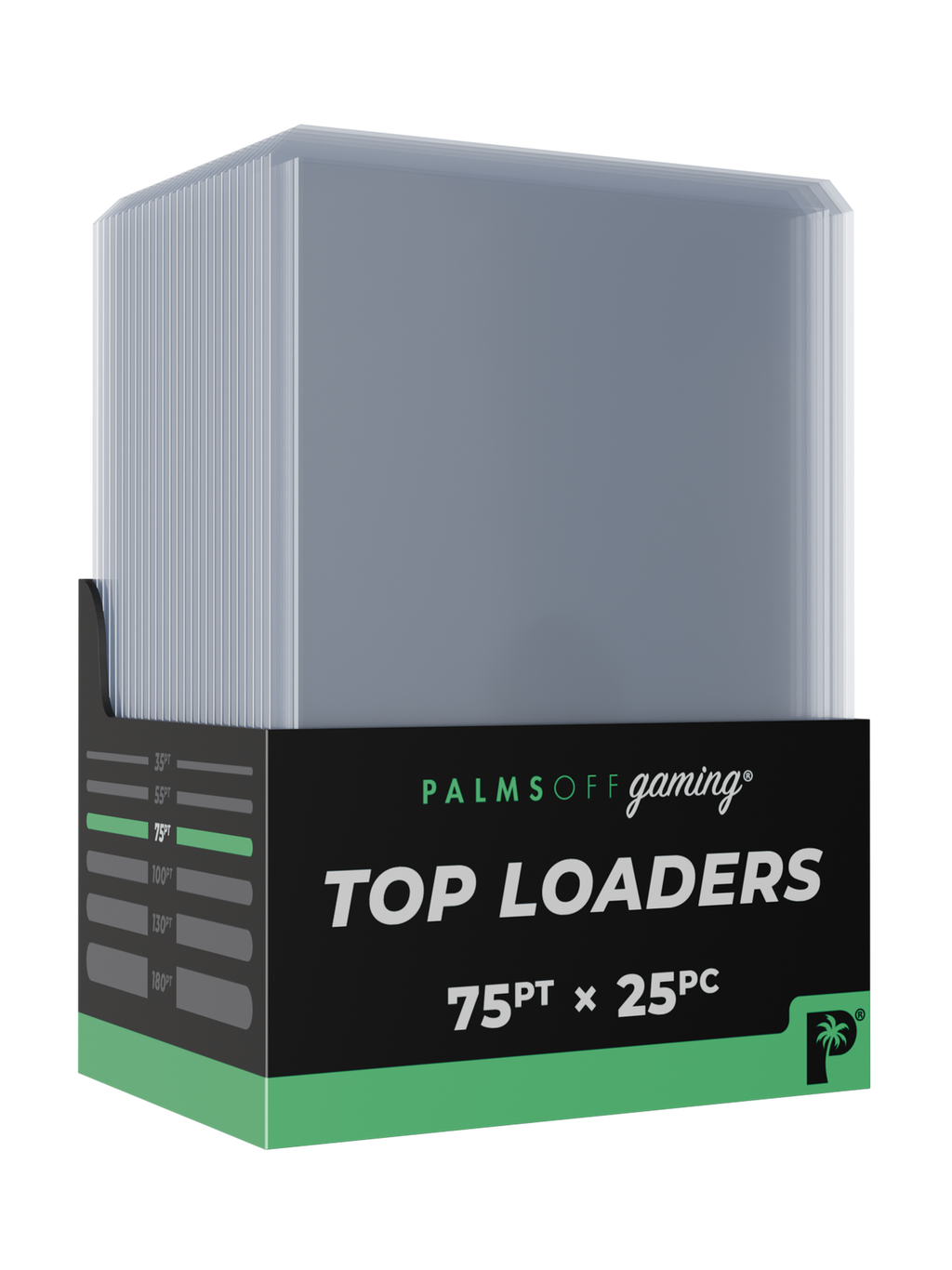 Palms Off Gaming 75pt Top Loaders - 25pc