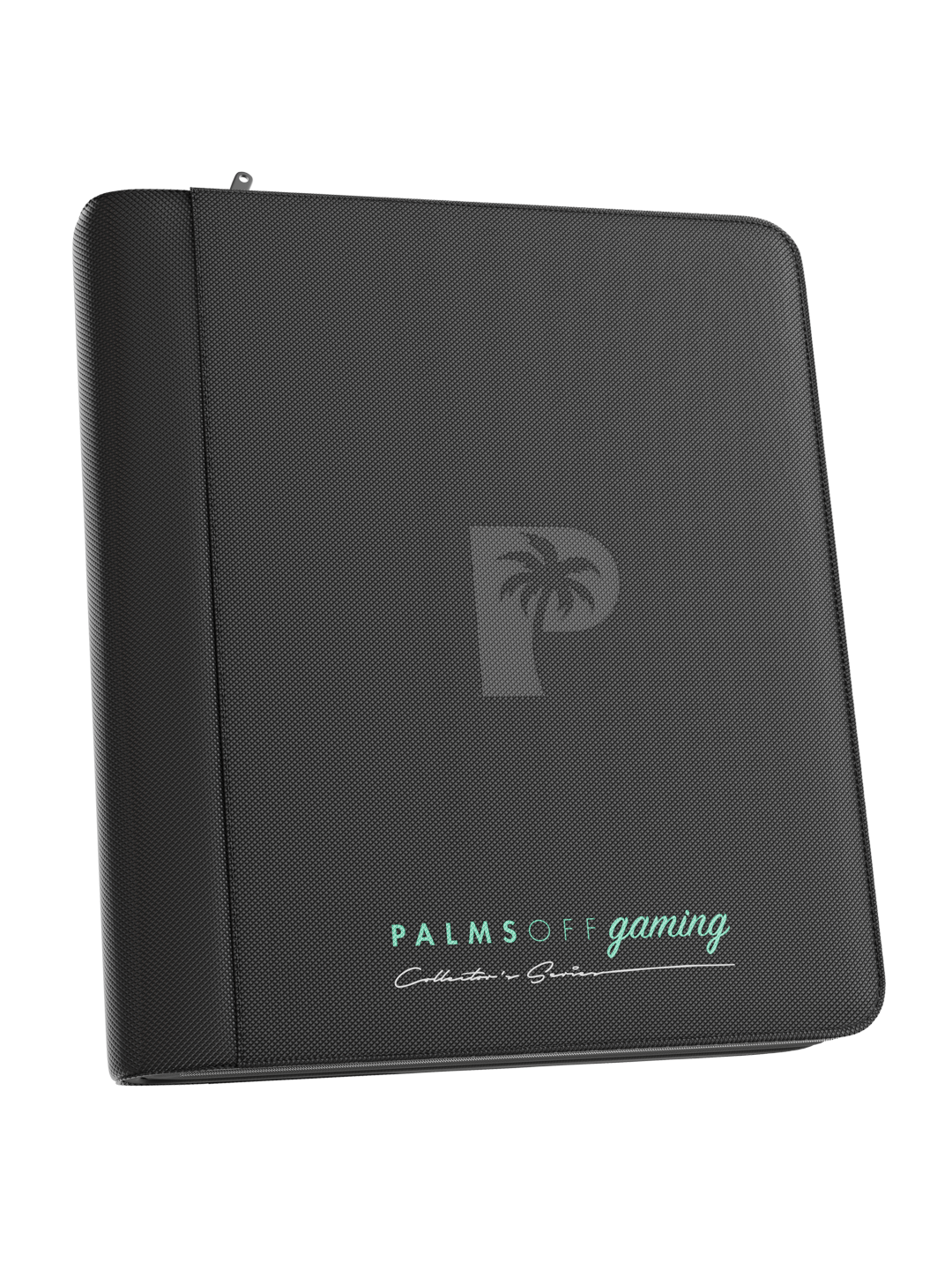 Palms Off Gaming Collector's Series Top Loader Zip Binder - 4 Pocket - Black