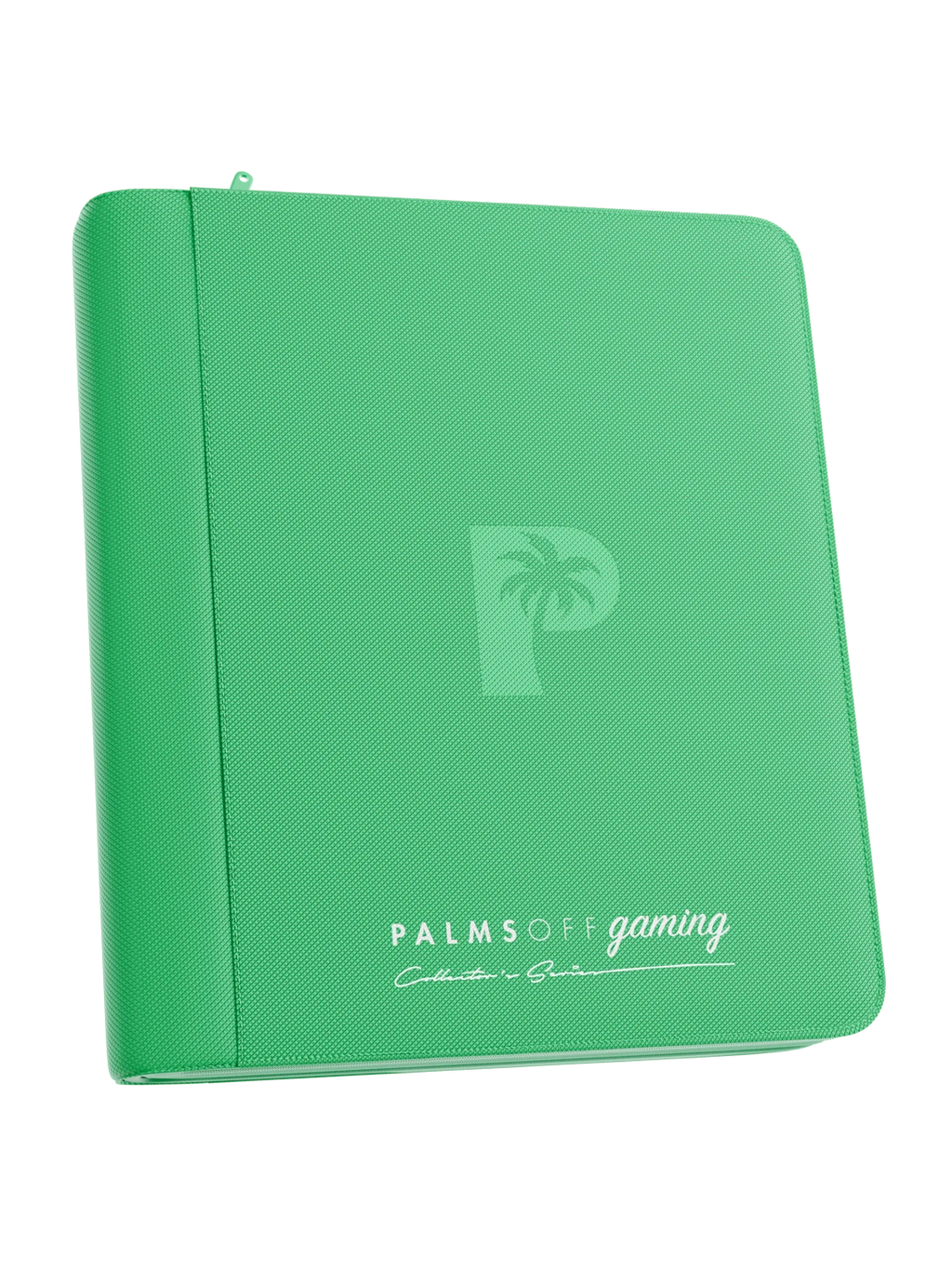 Palms Off Gaming Collector's Series Top Loader Zip Binder - 4 Pocket - Green